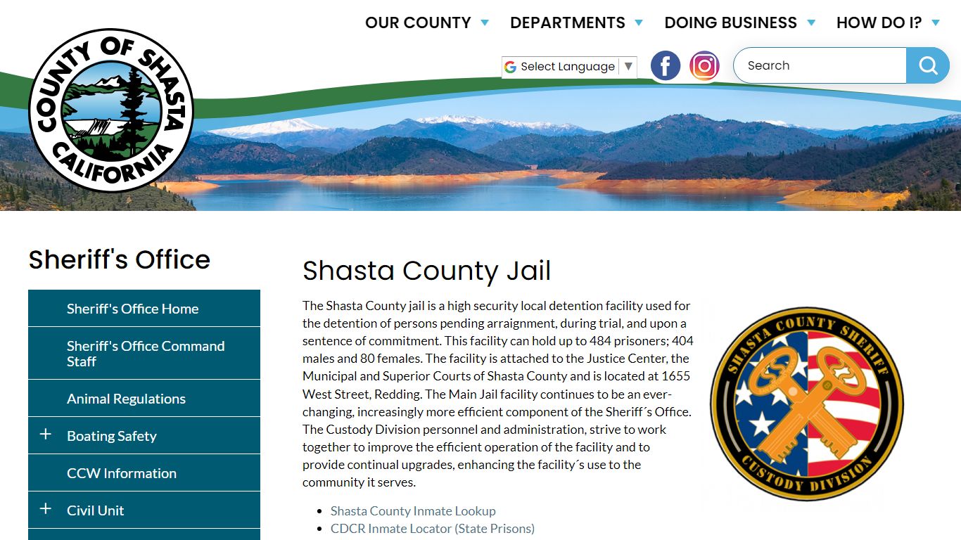 Sheriff's Office  Shasta County California